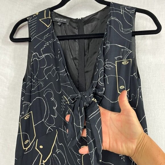 Lafayette 148 Adelphi Wide Leg Jumpsuit Womens XS Sleeveless Art To Wear - Picture 5 of 15